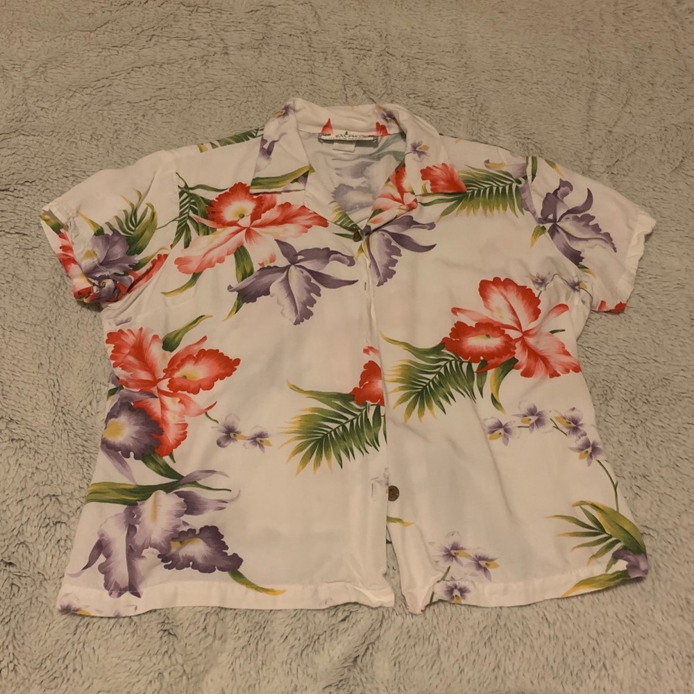 Twin palms Hawaiian shirt